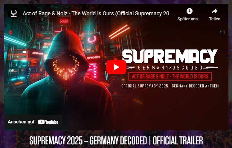 Foto: Trailer: Supremacy in der Westfalenhalle Dortmund (Screenshot www.supremacyevent.de)