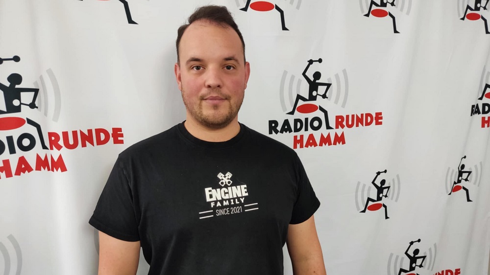 Philippe Harig zu Gast am „Stammtisch“ der Radio Runde Hamm Foto: Philippe Harig zu Gast am „Stammtisch“ der Radio Runde Hamm