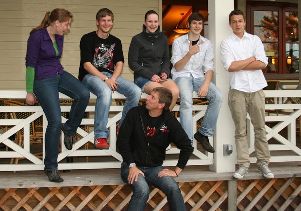 09.05.2009 - Dieses Team vertrat die Radio Runde Hamm beim Ev. Kirchentag in Bremen. Das Foto entstand bei der letzten Vorbesprechung im Café del Sol. Foto: 09.05.2009 - Dieses Team vertrat die Radio Runde Hamm beim Ev. Kirchentag in Bremen. Das Foto entstand bei der letzten Vorbesprechung im Café del Sol.